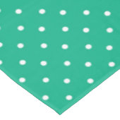 Seamless solid teal polka dot pattern tafelkleed (Gekanteld)