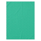 Seamless solid teal polka dot pattern tafelkleed (Voorkant)