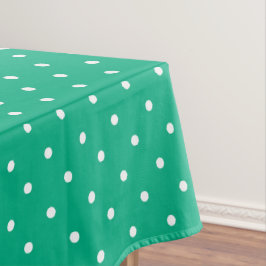 Seamless solid teal polka dot pattern tafelkleed