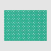 Seamless solid teal polka dot pattern tissuepapier (Voorkant)