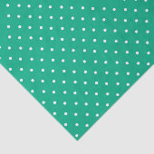 Seamless solid teal polka dot pattern tissuepapier (Detail)