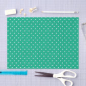 Seamless solid teal polka dot pattern tissuepapier (Craft)