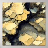 Seamless Speckled Crystalline Fabric Pattern Poster (Voorkant)