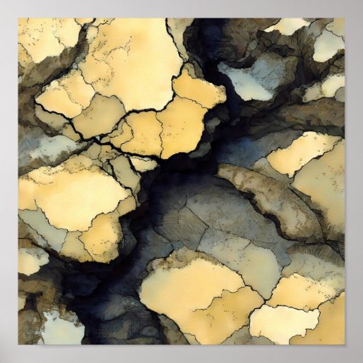 Seamless Speckled Crystalline Fabric Pattern Poster (Voorkant)