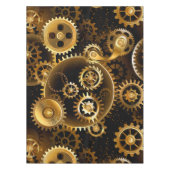 Seamless Steampunk Brass Gears Tafelkleed (Voorkant)