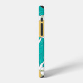 Seamless texture with fruits and leafs iPhone hoesje (Linkerkant)