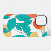 Seamless texture with fruits and leafs iPhone hoesje (Achterkant horizontaal)