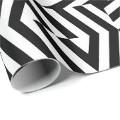 Seamless texture with oblique black bandsgeometric cadeaupapier (Rol Hoek)