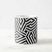 Seamless texture with oblique black bandsgeometric koffiemok (Center)