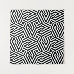 Seamless texture with oblique black bandsgeometric wandkleed