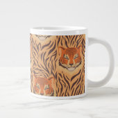 Seamless tiger stripe pattern grote koffiekop (Rechts)