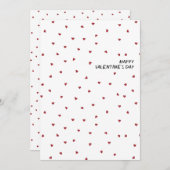 Seamless Tiny Hearts Happy Valentine's Day  Feestdagenkaart (Voorkant / Achterkant)