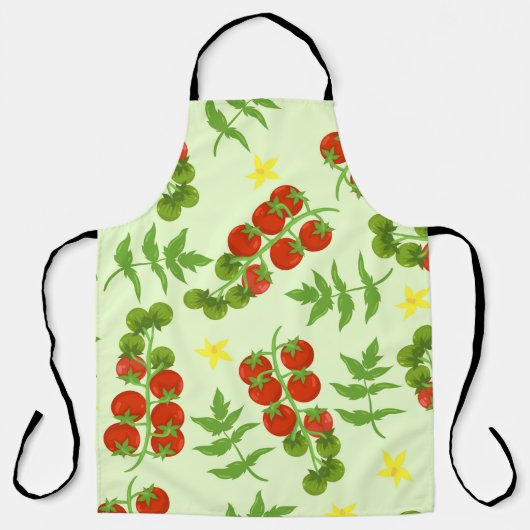 Seamless tomato pattern. Vegetable print. Vintage  Schort (Voorkant)
