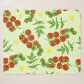 Seamless tomato pattern. Vegetable print. Vintage  Sherpa Deken (Voorkant (horizontaal))