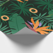 Seamless tropic pattern with strelitzia flowers an cadeaupapier (Hoek)
