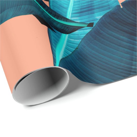 Seamless tropical flower, plant and leaf pattern b cadeaupapier (Rol Hoek)