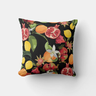 Seamless Tropical Fruits Pattern. Exotic Backgroun Kussen
