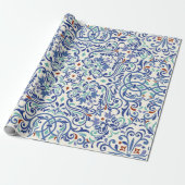Seamless turkish colorful pattern. Paarse dless Cadeaupapier (Uitgerold)