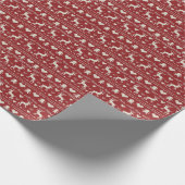 Seamless ugly Christmas sweater pattern, knitted Cadeaupapier (Hoek)