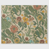 Seamless vintage botanical pattern  cadeaupapier (Vlak)