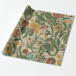 Seamless vintage botanical pattern  cadeaupapier