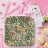 Seamless vintage botanical pattern  papieren bordje (Feest)