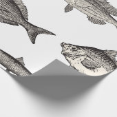 Seamless vintage fish patternvintage, fish, patter cadeaupapier (Hoek)