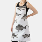 Seamless vintage fish patternvintage, fish, patter schort (Insitu)