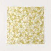 Seamless vintage pattern abstract. Cute white flow Wandkleed (Voorkant (horizontaal))