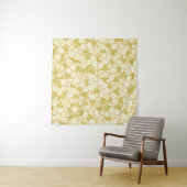 Seamless vintage pattern abstract. Cute white flow Wandkleed (In situ)