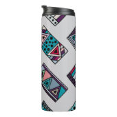 Seamless vintage pattern. geometrical background w thermosbeker (Geroteerd rechts)