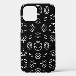 Seamless vintage pattern in geometric ornamental s iPhone 12 hoesje