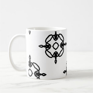 Seamless vintage pattern in geometric ornamental s koffiemok