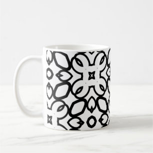 Seamless vintage pattern in geometric ornamental s koffiemok