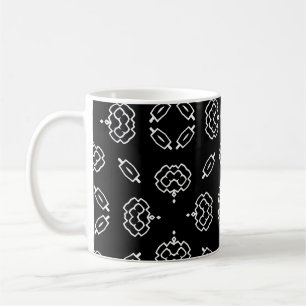 Seamless vintage pattern in geometric ornamental s koffiemok
