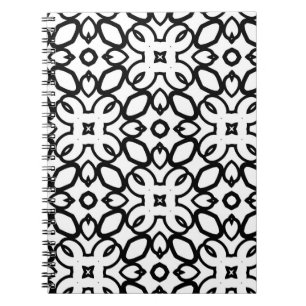Seamless vintage pattern in geometric ornamental s notitieboek