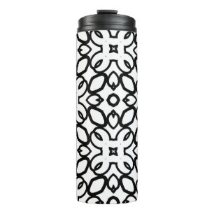 Seamless vintage pattern in geometric ornamental s thermosbeker