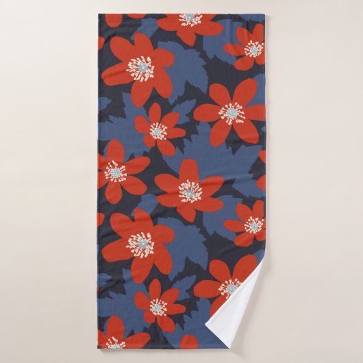 Seamless vintage pattern in Scandinavian style wit Badhanddoek (Badhanddoek)