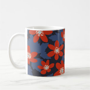 Seamless vintage pattern in Scandinavian style wit Koffiemok