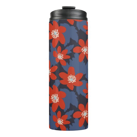 Seamless vintage pattern in Scandinavian style wit Thermosbeker (Voorkant)