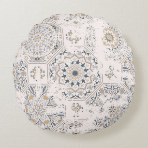 Seamless vintage pattern with an effect of attriti rond kussen