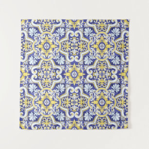 Seamless vintage pattern with an effect of attriti wandkleed