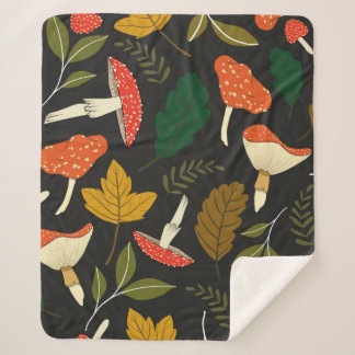 seamless vintage repeat pattern with various illus sherpa deken