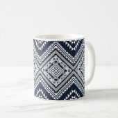 Seamless vintage Tribal Pattern Design. Stylish Mo Koffiemok (Voorkant rechts)