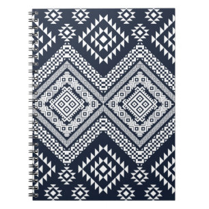 Seamless vintage Tribal Pattern Design. Stylish Mo Notitieboek