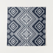 Seamless vintage Tribal Pattern Design. Stylish Mo Wandkleed (Voorkant (horizontaal))