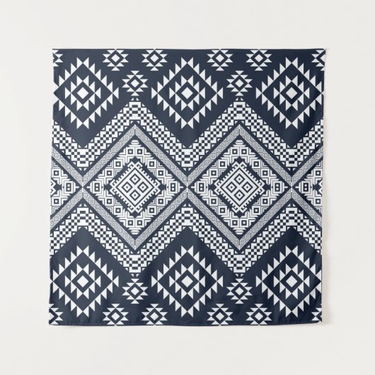 Seamless vintage Tribal Pattern Design. Stylish Mo Wandkleed (Voorkant)