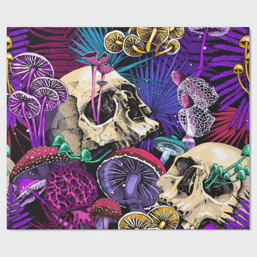 Seamless wallpaper pattern. Bright Magic Psychedel Cadeaupapier (Vlak)