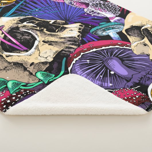 Seamless wallpaper pattern. Bright Magic Psychedel Sherpa Deken (3/4)