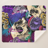 Seamless wallpaper pattern. Bright Magic Psychedel Sherpa Deken (Voorkant (horizontaal))